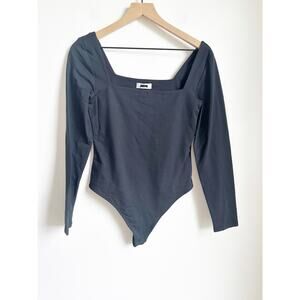 Aritzia baboton contour long sleeve bodysuit black Large
